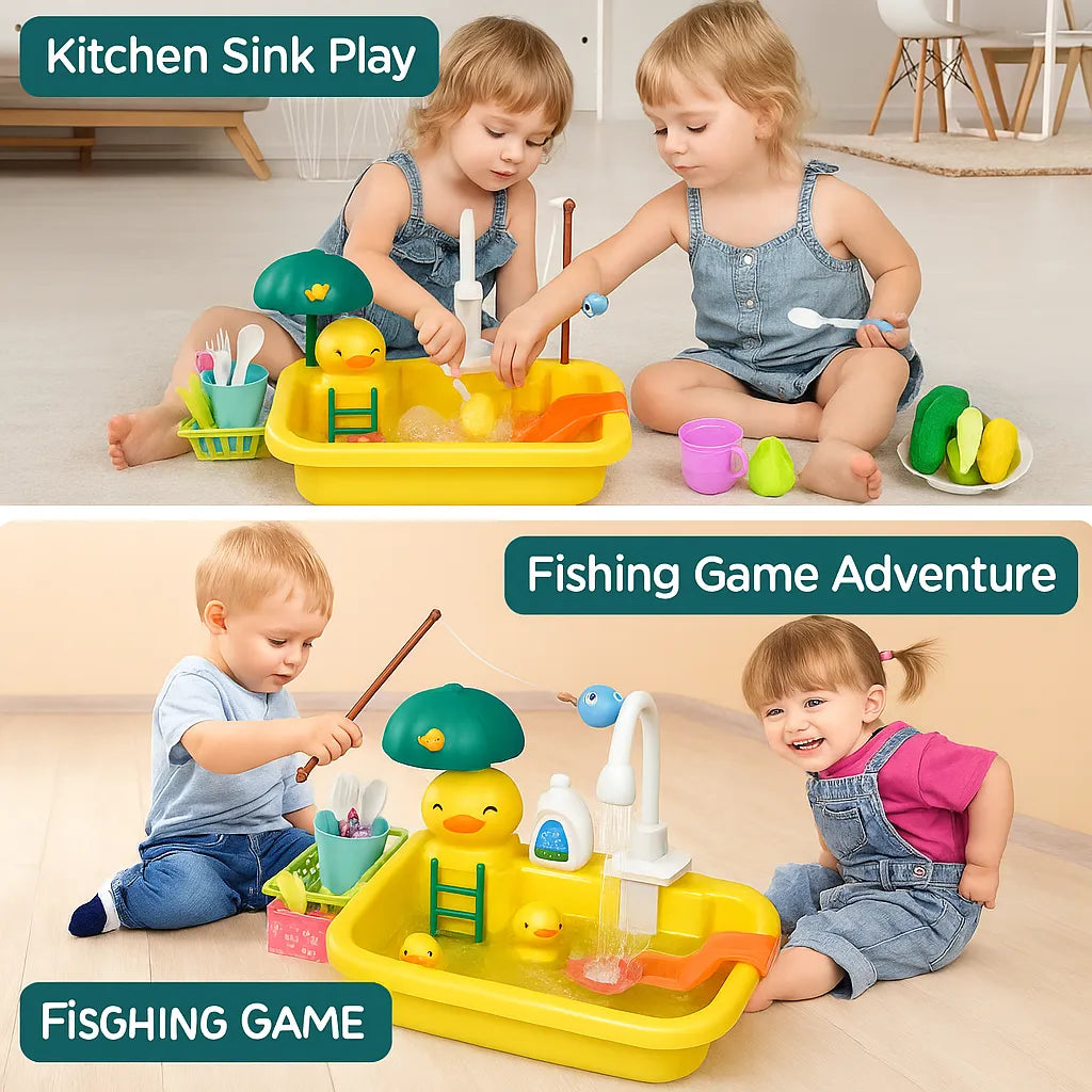 FroggyFlow™ - Magic Water Play Sink