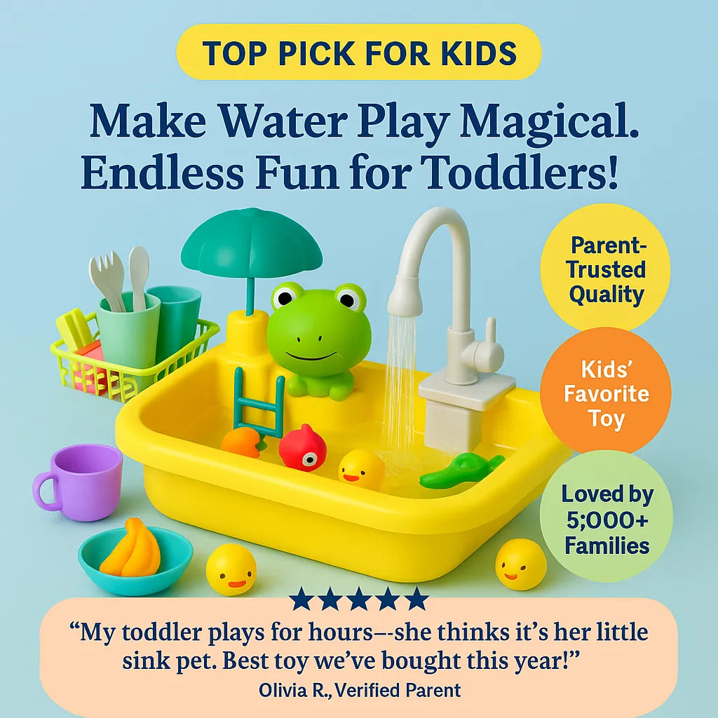 FroggyFlow™ - Magic Water Play Sink