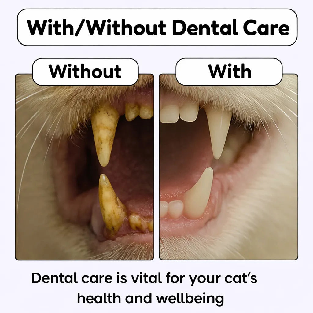 ChewClean™ Dental Stick for Cats – Cleans Teeth in Seconds Through Fun Play (4-Pack)