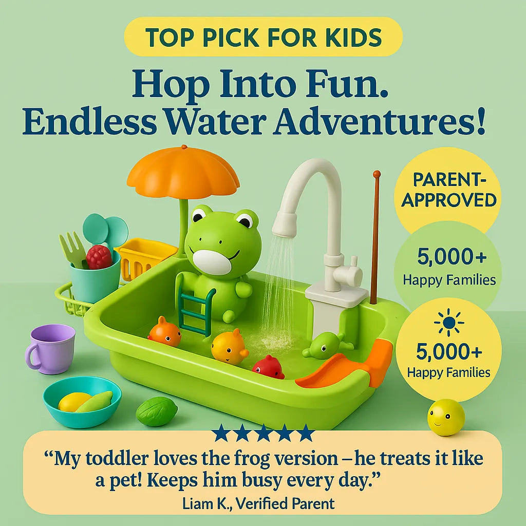 FroggyFlow™ - Magic Water Play Sink