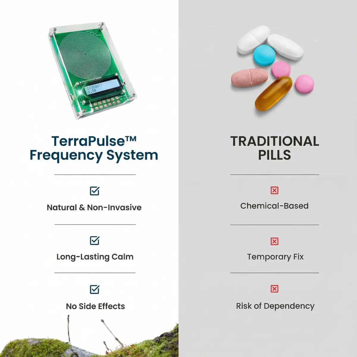 TerraPulse™ Frequency System — Your Gateway to Restful Sleep & Calm Living