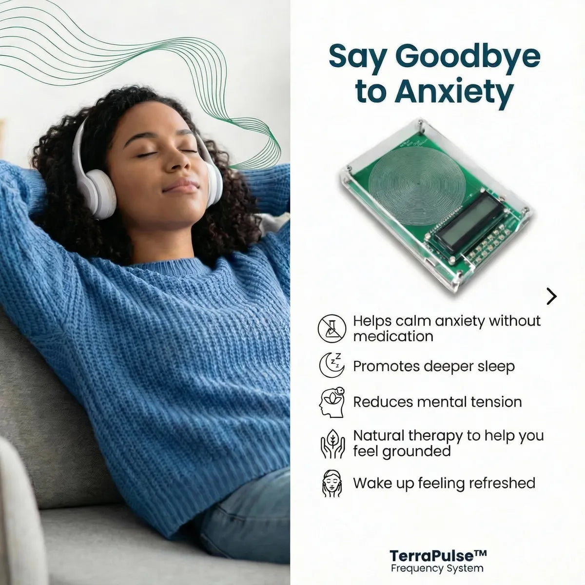 TerraPulse™ Frequency System — Your Gateway to Restful Sleep & Calm Living
