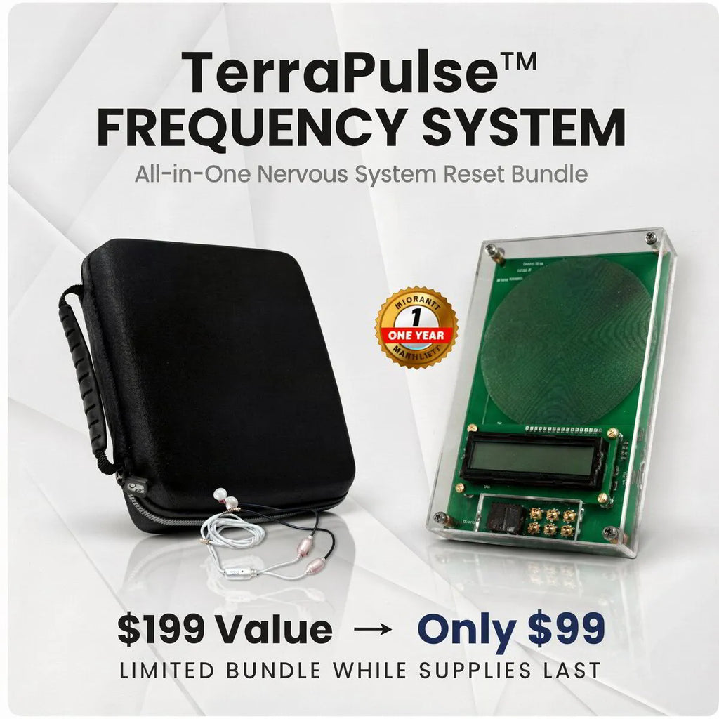 TerraPulse™ Frequency System — Your Gateway to Restful Sleep & Calm Living